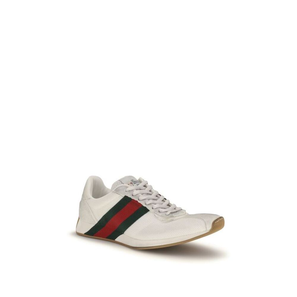 Gucci White Polyester Athletic Women's Sneakers - Picture 2 of 4